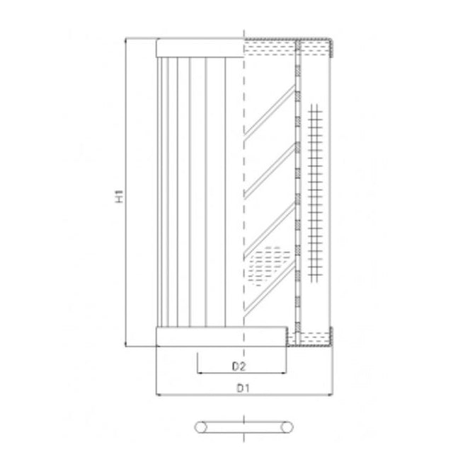 RLR950B60B/5 Hydraulikfilterelement (Rücklauffilter)