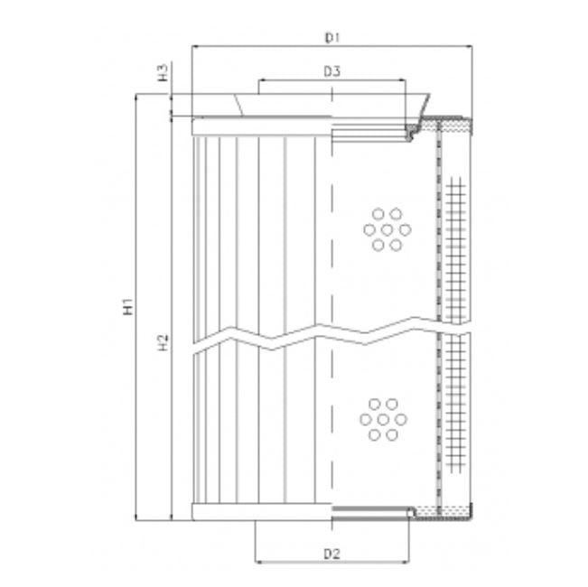 RMR435B100B Hydraulikfilterelement (Rücklauffilter)