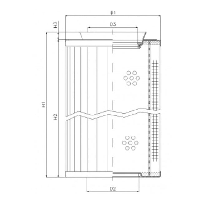 RMR435B100B Hydraulikfilterelement (Rücklauffilter)