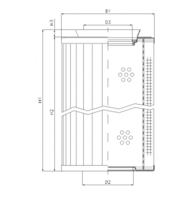 RMR435B60B Hydraulikfilterelement (Rücklauffilter)