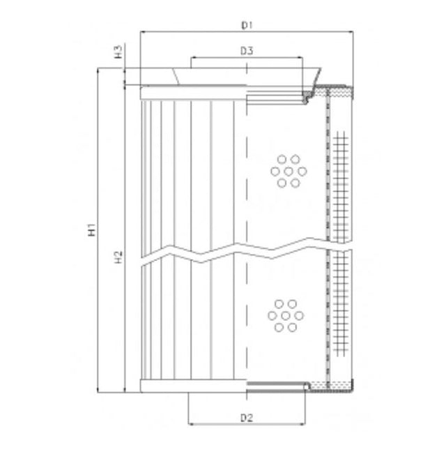 RMR435B60B Hydraulikfilterelement (Rücklauffilter)