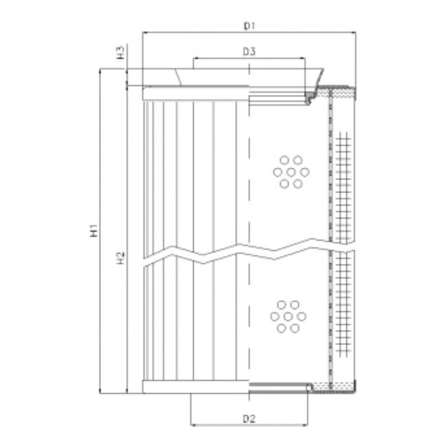 RMR438B60B Hydraulikfilterelement (Rücklauffilter)