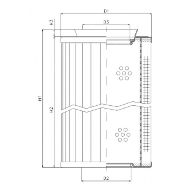 RMR438B60B Hydraulikfilterelement (Rücklauffilter)