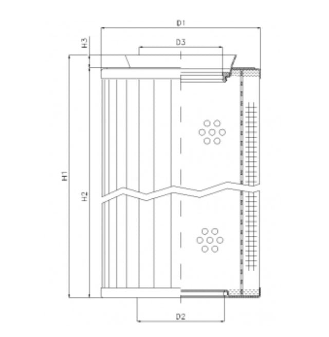 RMR438E03B Hydraulikfilterelement (Rücklauffilter)