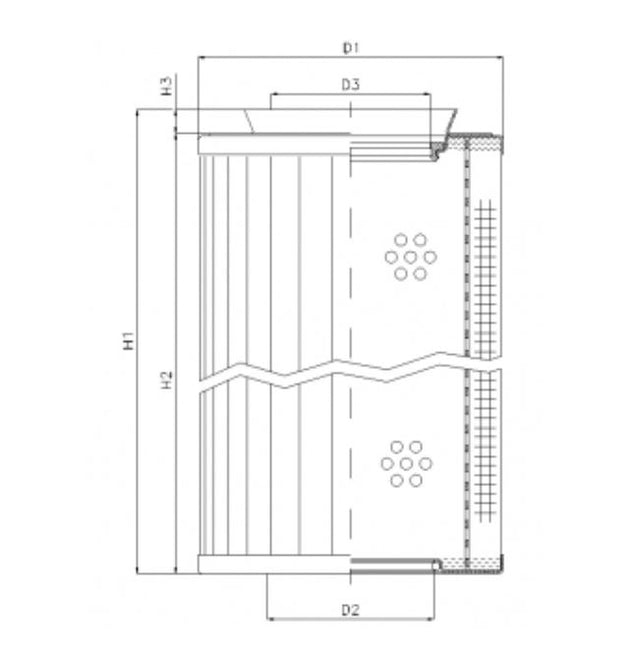 RMR438E05B Hydraulikfilterelement (Rücklauffilter)