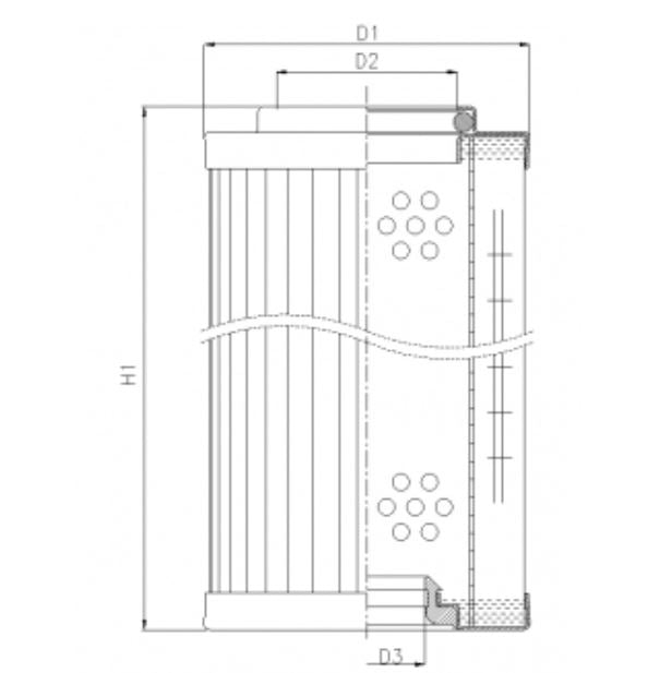 RMR444B100B Hydraulikfilterelement (Rücklauffilter)