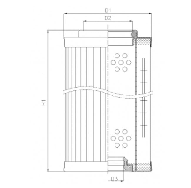 RMR444B60B Hydraulikfilterelement (Rücklauffilter)
