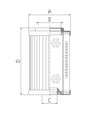 RMR444E20B Hydraulikfilterelement (Rücklauffilter)