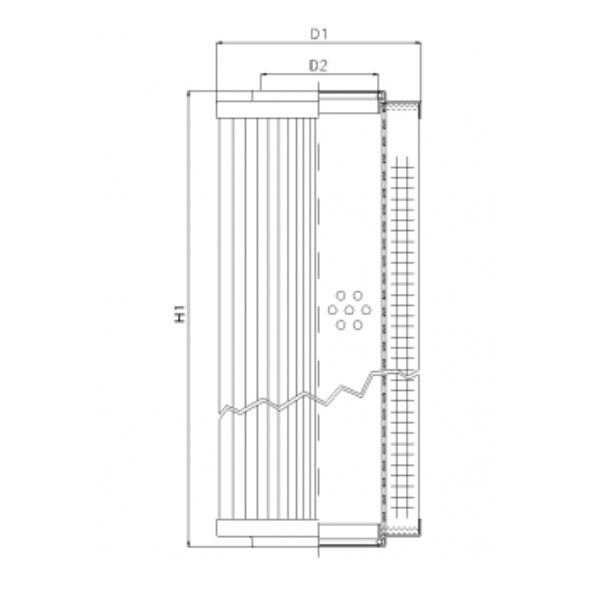 RMR493B100B Hydraulikfilterelement (Rücklauffilter)