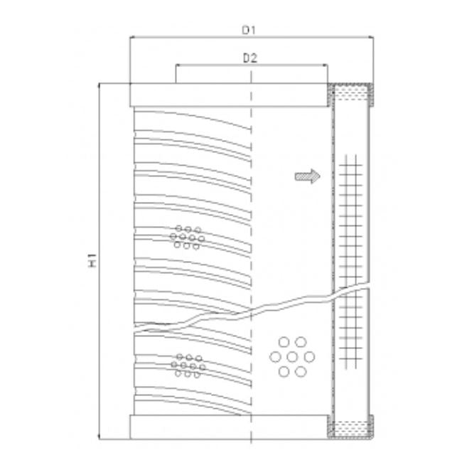 RVR06A05B Hydraulikfilterelement (Rücklauffilter)