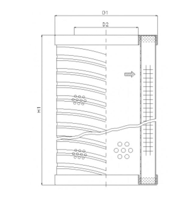RVR06A05B Hydraulikfilterelement (Rücklauffilter)
