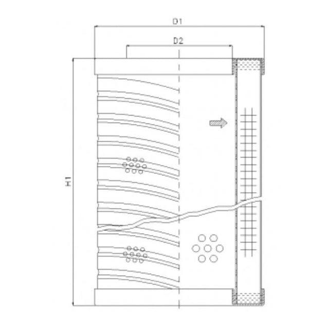 RVR06A10B Hydraulikfilterelement (Rücklauffilter)