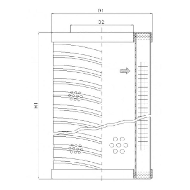 RVR06E05B Hydraulikfilterelement (Rücklauffilter)