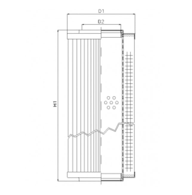 RVR10008B60B Hydraulikfilterelement (Rücklauffilter)