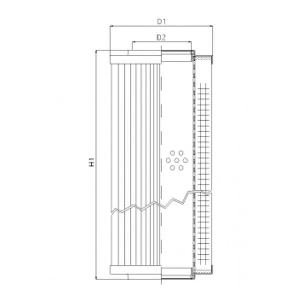 RVR10013B100B Hydraulikfilterelement (Rücklauffilter)