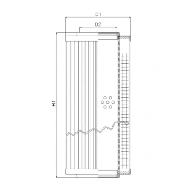 RVR10013B60B Hydraulikfilterelement (Rücklauffilter)