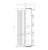 RVR10015B25B Hydraulikfilterelement (Rücklauffilter)