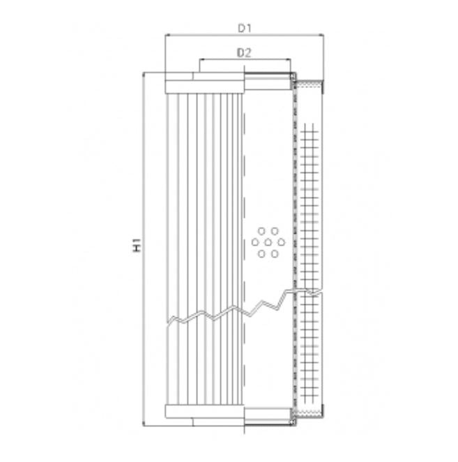 RVR10015B80B Hydraulikfilterelement (Rücklauffilter)