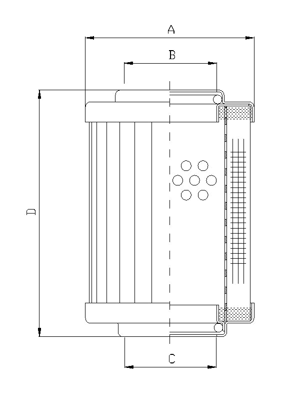 RVR10030B25B Hydraulikfilterelement (Rücklauffilter)