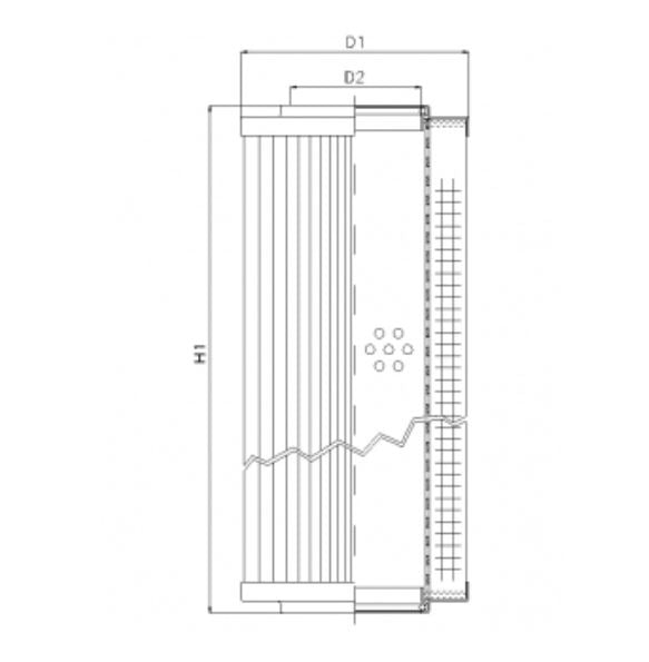 RVR10060B40B Hydraulikfilterelement (Rücklauffilter)