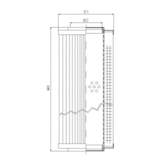 RVR10120K10B Hydraulikfilterelement (Rücklauffilter)