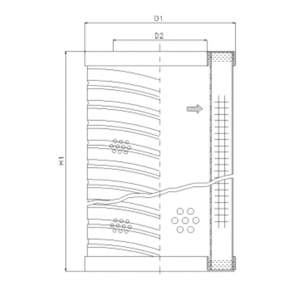RVR10A05B Hydraulikfilterelement (Rücklauffilter)