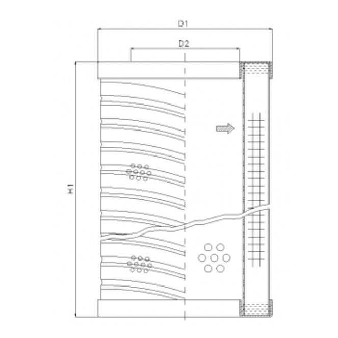 RVR10B10B Hydraulikfilterelement (Rücklauffilter)
