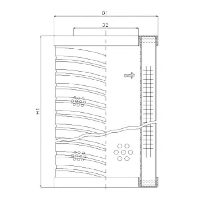 RVR10E03B Hydraulikfilterelement (Rücklauffilter)