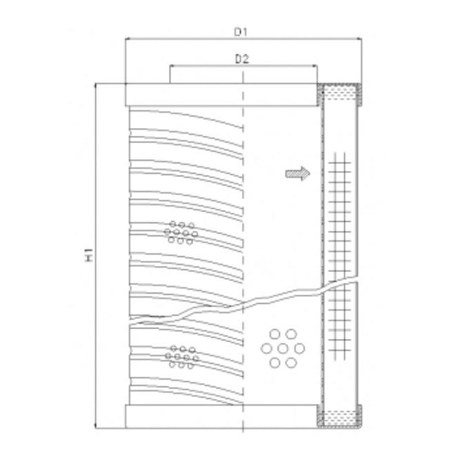 RVR10E20B Hydraulikfilterelement (Rücklauffilter)