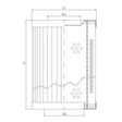 RVR110E05B Hydraulikfilterelement (Rücklauffilter)