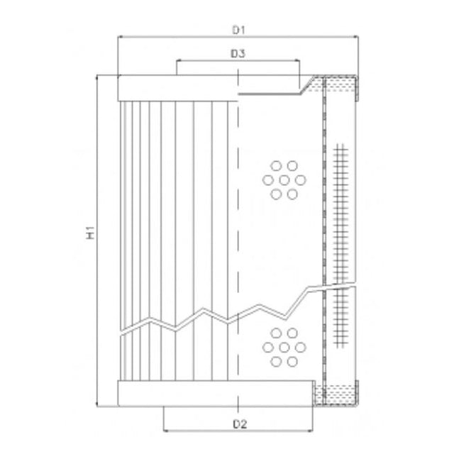 RVR110E05B Hydraulikfilterelement (Rücklauffilter)
