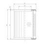 RVR11400K05B Hydraulikfilterelement (Rücklauffilter)