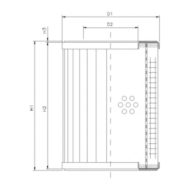RVR11400K10B Hydraulikfilterelement (Rücklauffilter)