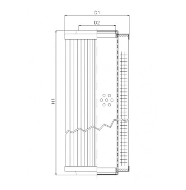RVR11801B40B Hydraulikfilterelement (Rücklauffilter)