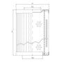 RVR1225360K10B Hydraulikfilterelement (Rücklauffilter)