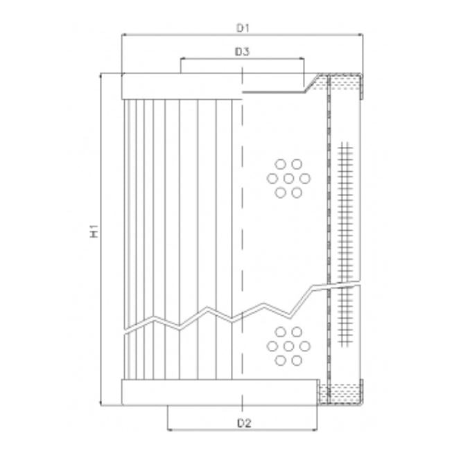 RVR1225450B60B Hydraulikfilterelement (Rücklauffilter)