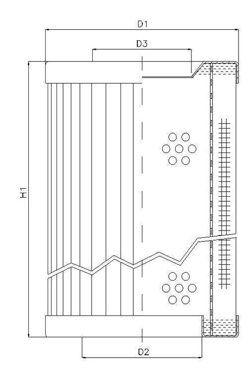 RVR1225B40B Hydraulikfilterelement (Rücklauffilter)