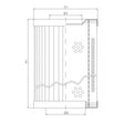 RVR132A05B Hydraulikfilterelement (Rücklauffilter)