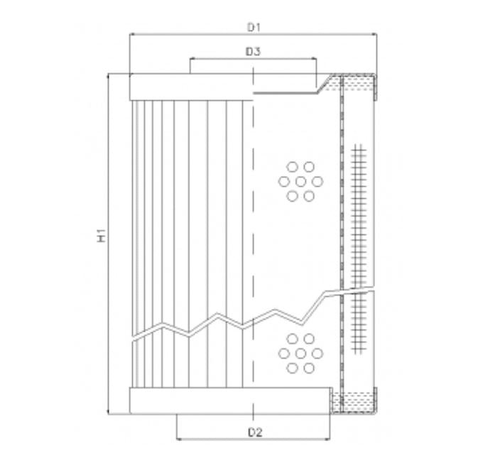 RVR132A05B Hydraulikfilterelement (Rücklauffilter)