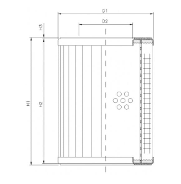 RVR1900A05B Hydraulikfilterelement (Rücklauffilter)