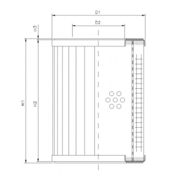RVR1900K05B Hydraulikfilterelement (Rücklauffilter)