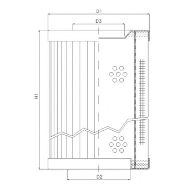 RVR190A05B Hydraulikfilterelement (Rücklauffilter)