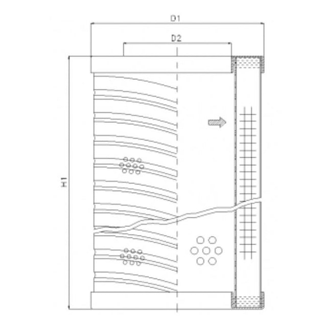 RVR20B10B Hydraulikfilterelement (Rücklauffilter)
