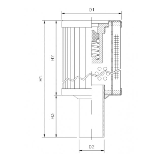 RVR30A10B Hydraulikfilterelement (Rücklauffilter)