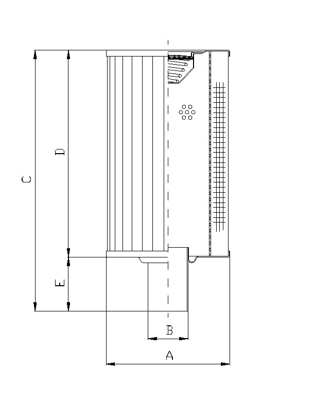 RVR30B100B Hydraulikfilterelement (Rücklauffilter)