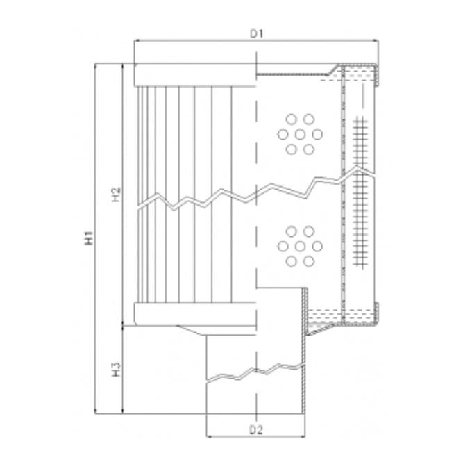 RVR30E03B Hydraulikfilterelement (Rücklauffilter)