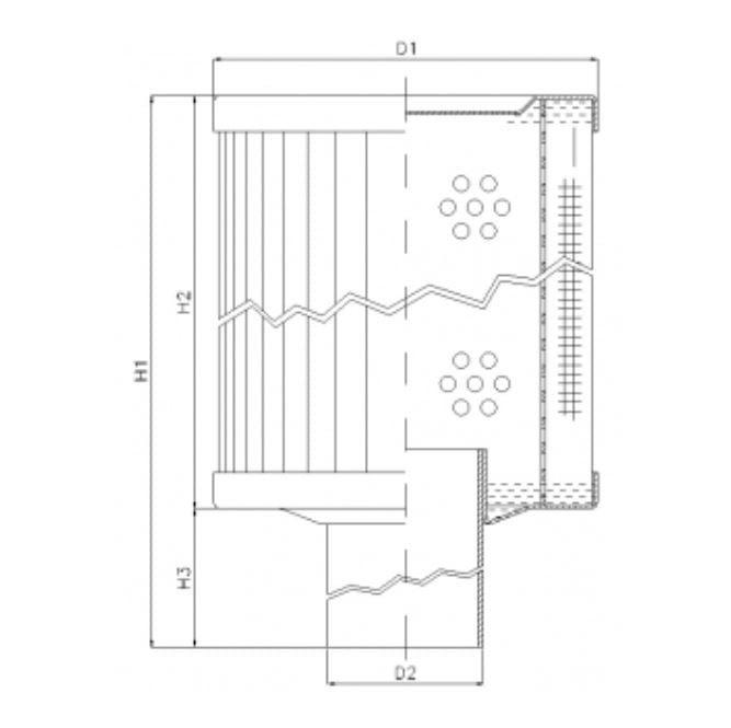 RVR30E10B Hydraulikfilterelement (Rücklauffilter)