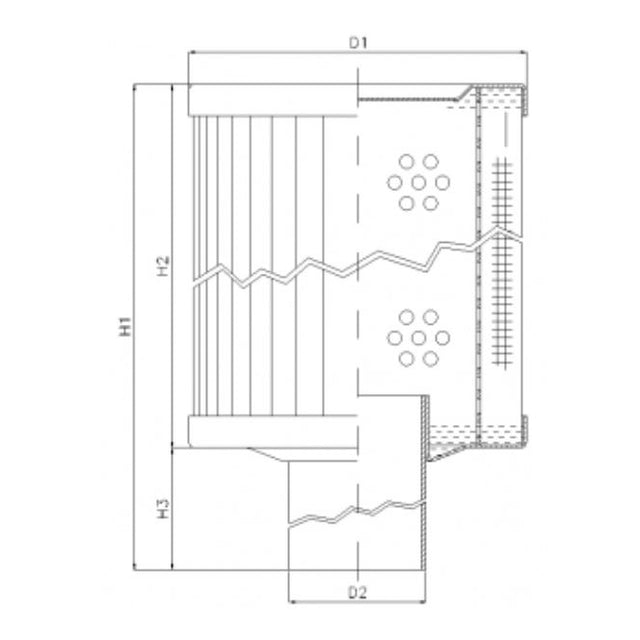 RVR30E20B Hydraulikfilterelement (Rücklauffilter)