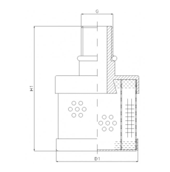 RVR406A05B Hydraulikfilterelement (Rücklauffilter)