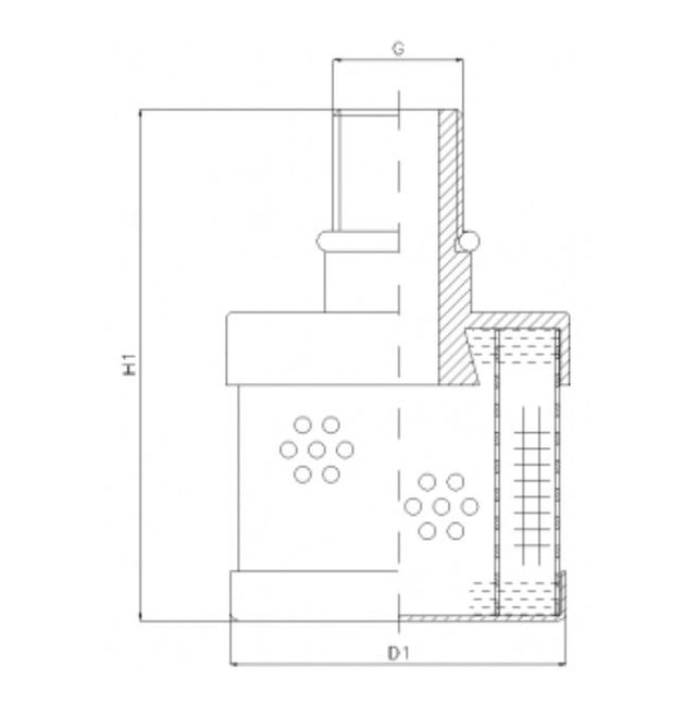 RVR410A05B Hydraulikfilterelement (Rücklauffilter)